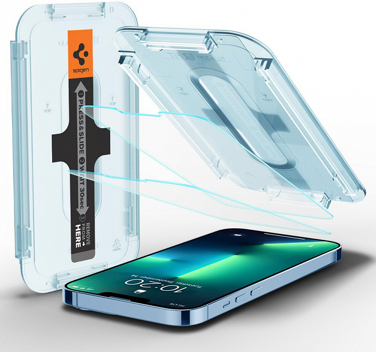 Защитное стекло Spigen Glas.tR EZ Fit Slim 2 Pack (AGL03375) для iPhone 14 Plus/13 Pro Max (Clear) купить в интернет-магазине icover