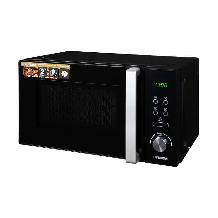 Микроволновая Печь Hyundai HYM-D3001 20 л 700Вт (Black/Chrome) купить в интернет-магазине icover