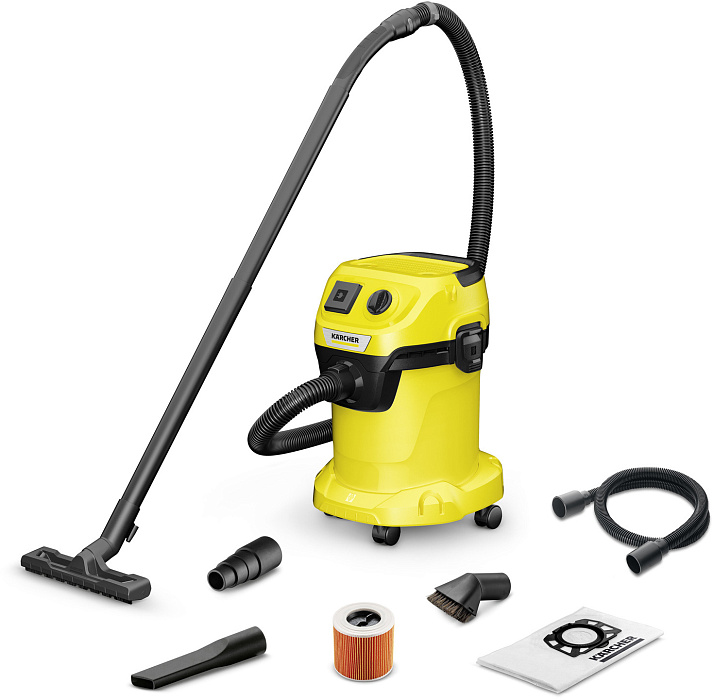 Профессиональный пылесос Karcher WD 3 P V-17/4/20 Workshop (1.628-175.0) купить в интернет-магазине icover