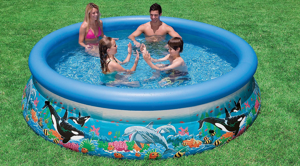 Intex Easy Set Ocean Reef Pool (C54906) - надувной бассейн 366х76см (Blue) купить в интернет-магазине icover