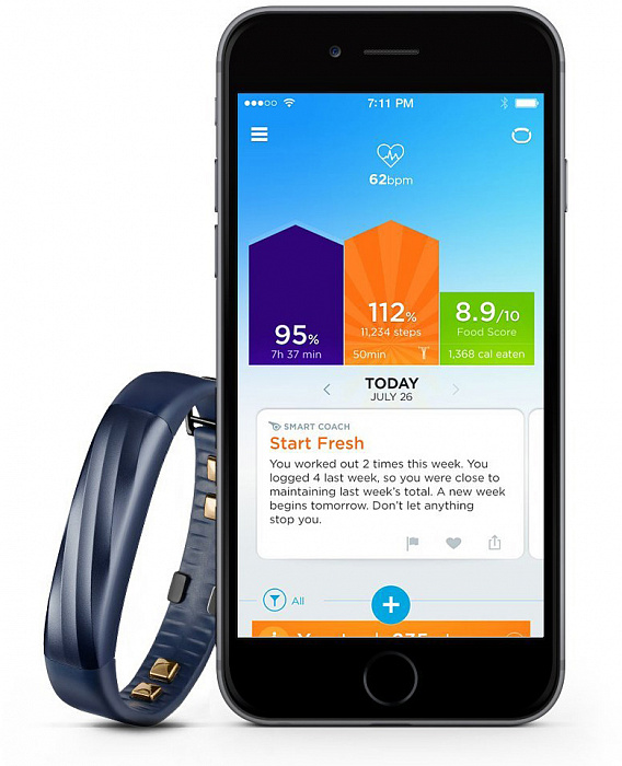 Jawbone UP3 Activity Tracker (JL04-6161ABD-EM) - спортивный браслет (Indigo Twist) купить в интернет-магазине icover