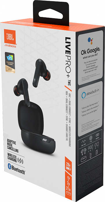 Беспроводные наушники JBL Live Pro+ TWS (Black) купить в интернет-магазине icover