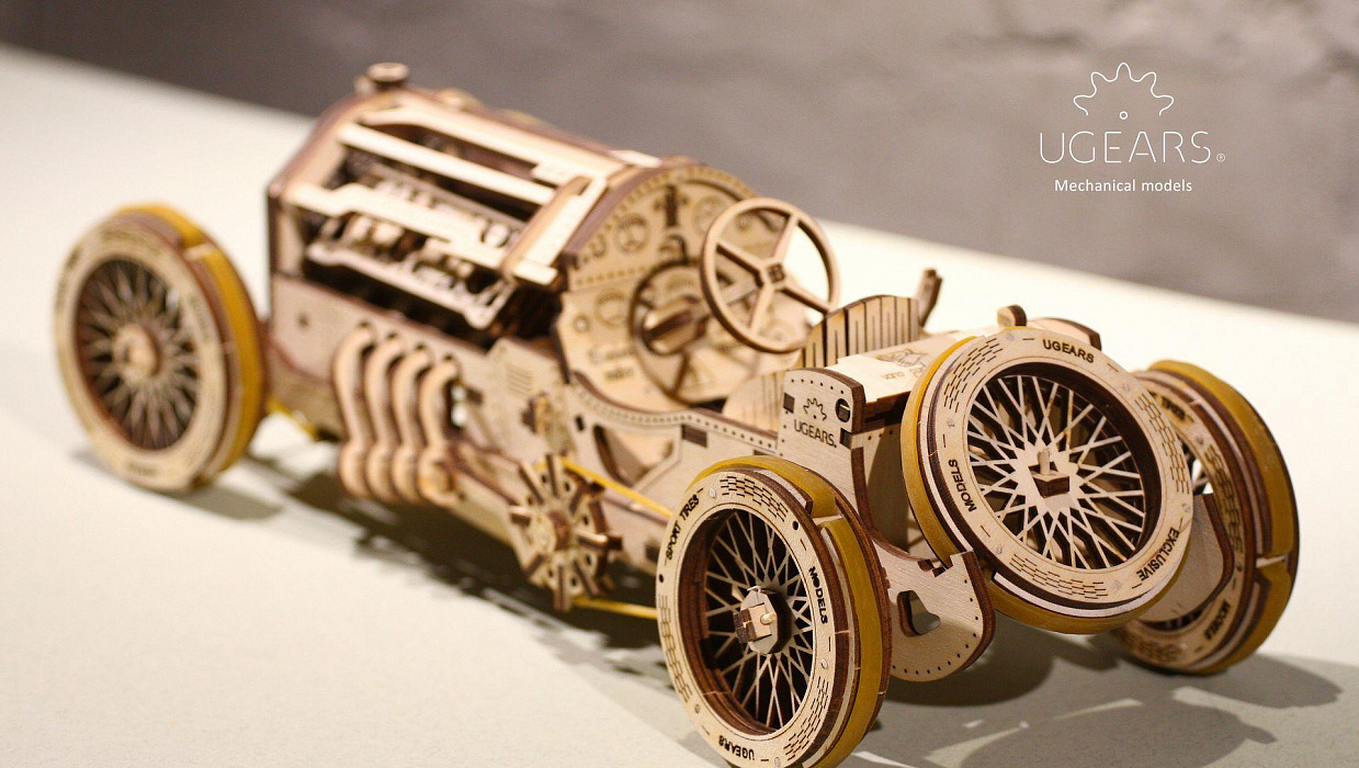Сборная модель UGEARS Спорткар U-9 Гран-при (70044) купить в интернет-магазине icover