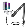 Игровой USB-микрофон Fifine A6T с RGB-подсветкой (White) купить в интернет-магазине icover