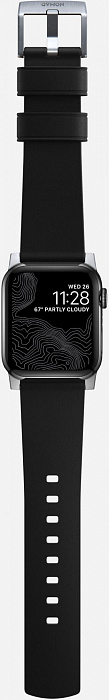 Ремешок Nomad Active Strap Pro (NM1A41SNW0) для Apple Watch 42/44 mm (Black/Silver) купить в интернет-магазине icover