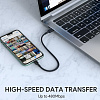 Кабель для iPod, iPhone, iPad Aukey Braided Nylon (CB-CL12) USB-C to Lightning 18cm (Black) купить в интернет-магазине icover