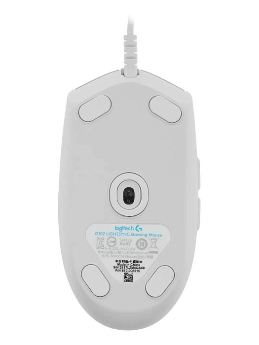 Мышь проводная Logitech G102 LIGHTSYNC 910-005809 (White) купить в интернет-магазине icover