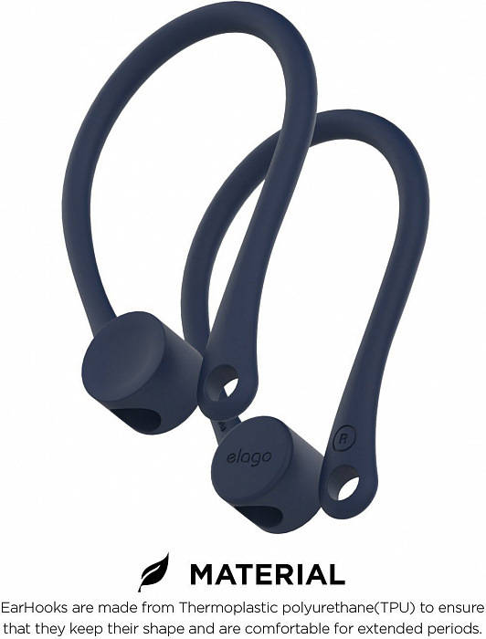 Держатель Elago Earhook (EAP-HOOKS) для наушников Apple AirPods (Indigo Blue) купить в интернет-магазине icover