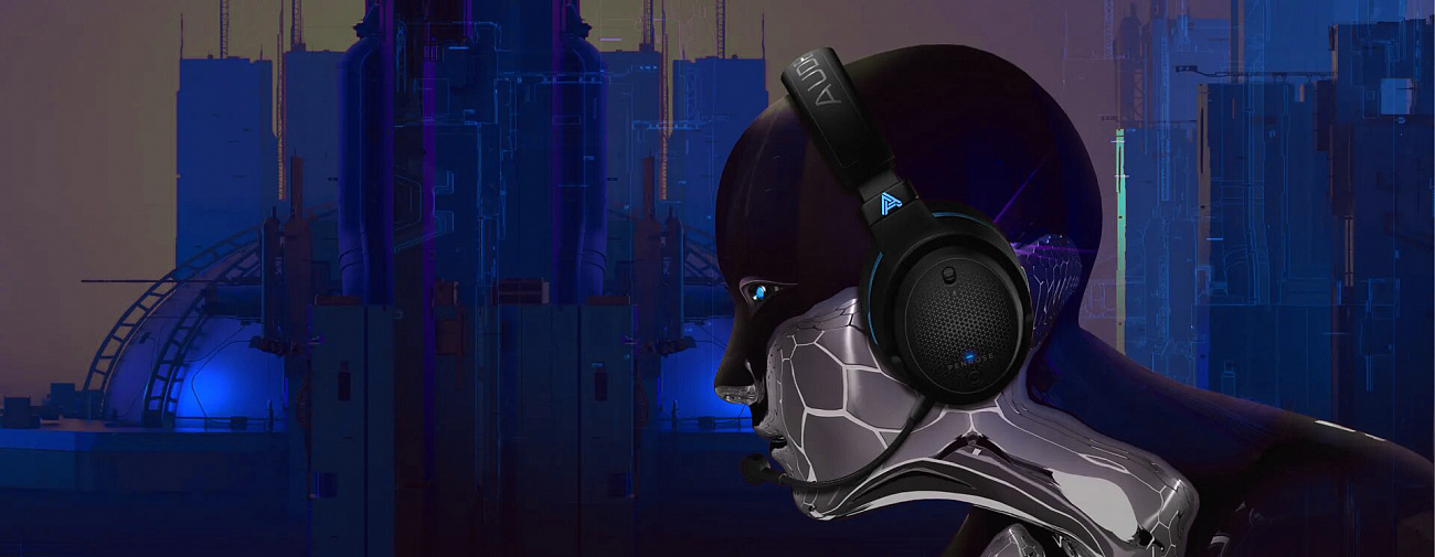 Беспроводные игровые наушники Audeze Penrose (Black/Blue) купить в интернет-магазине icover