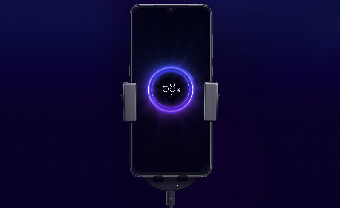 Автомобильный держатель Xiaomi ZMI Wireless Charging Car Holder (WCJ10) купить в интернет-магазине icover