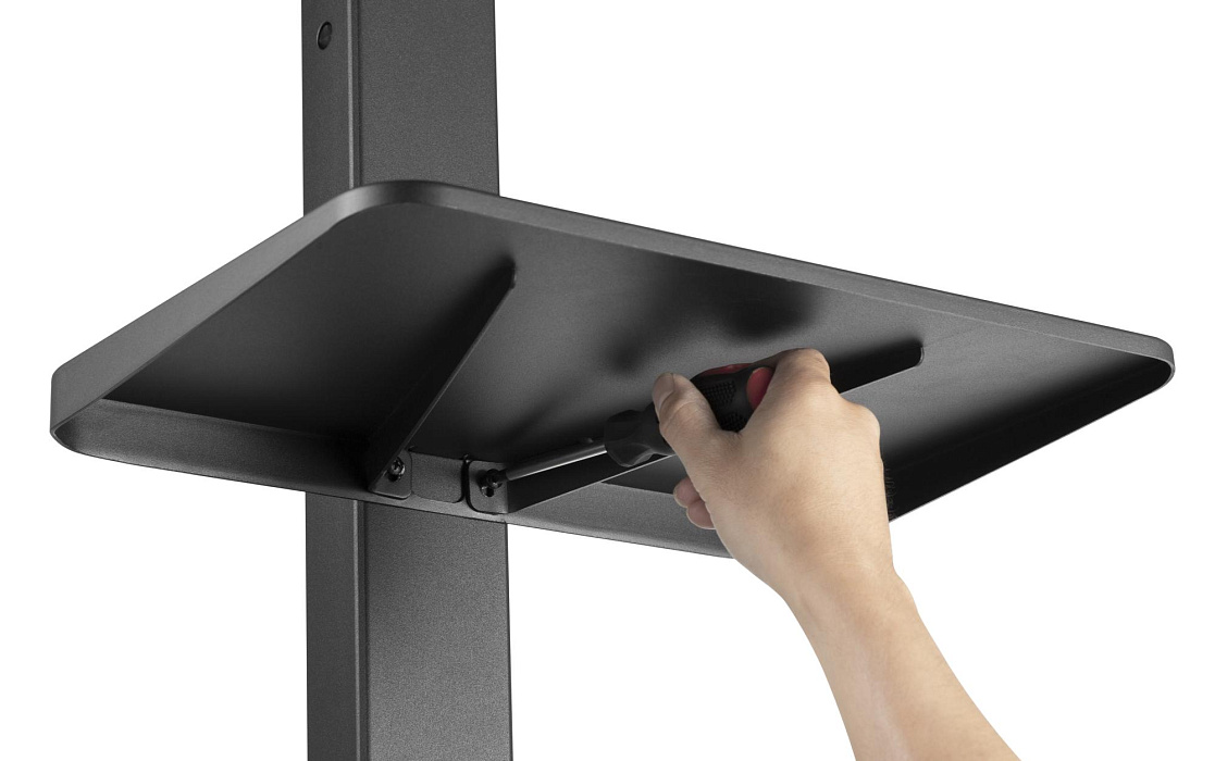 Стойка для телевизора с кронштейном Ridberg FS32-46W (Black) купить в интернет-магазине icover