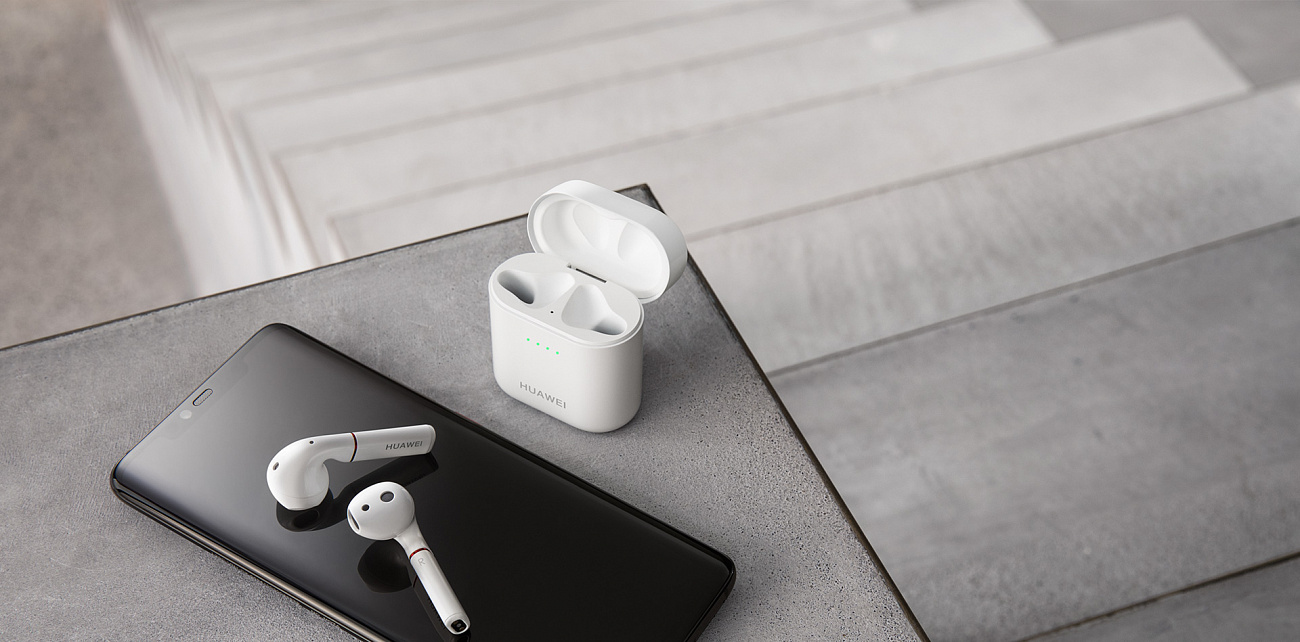 Bluetooth-наушники с микрофоном Huawei Freebuds 2 Pro (Black) купить в интернет-магазине icover