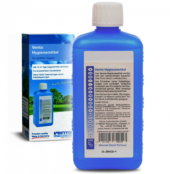 Venta Hygienemittel 500 ml (6001000) - гигиеническая добавка для увлажнителей воздуха Venta купить в интернет-магазине icover