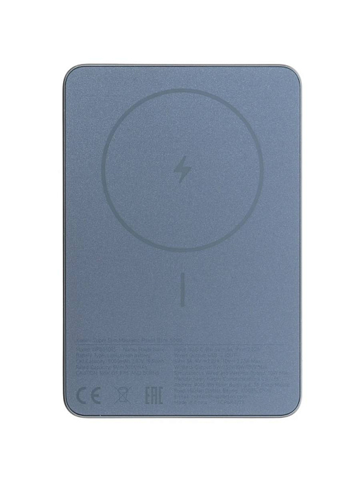 Внешний аккумулятор Xiaomi Super Slim Magnetic Power Bank (BHR08POGL) 5000 mAh (Blue) купить в интернет-магазине icover