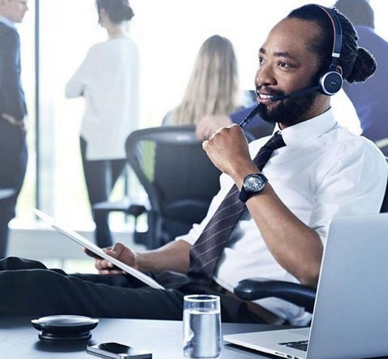 Беспроводная гарнитура Jabra Evolve 65 Stereo MS 6599-823-399 (Black) купить в интернет-магазине icover