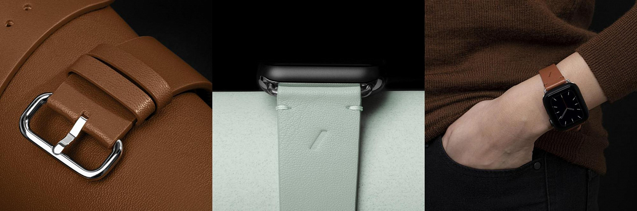 Ремешок Native Union Classic Strap (STRAP-AW-L-BLK) для Apple Watch 42/44 mm (Black) купить в интернет-магазине icover
