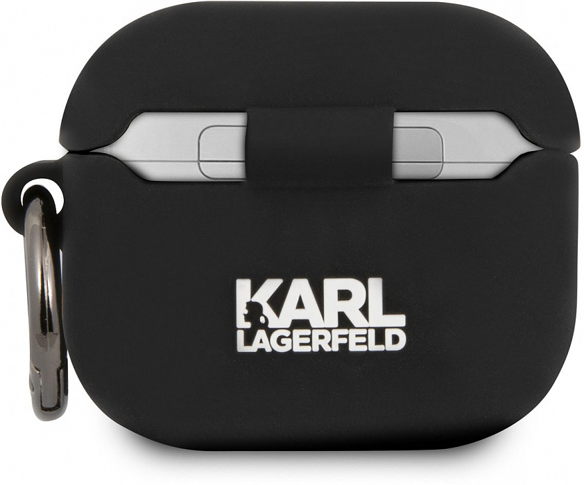 Чехол Karl Lagerfeld Silicone Case (KLACA3SILCHBK) для AirPods 3 (Black) купить в интернет-магазине icover