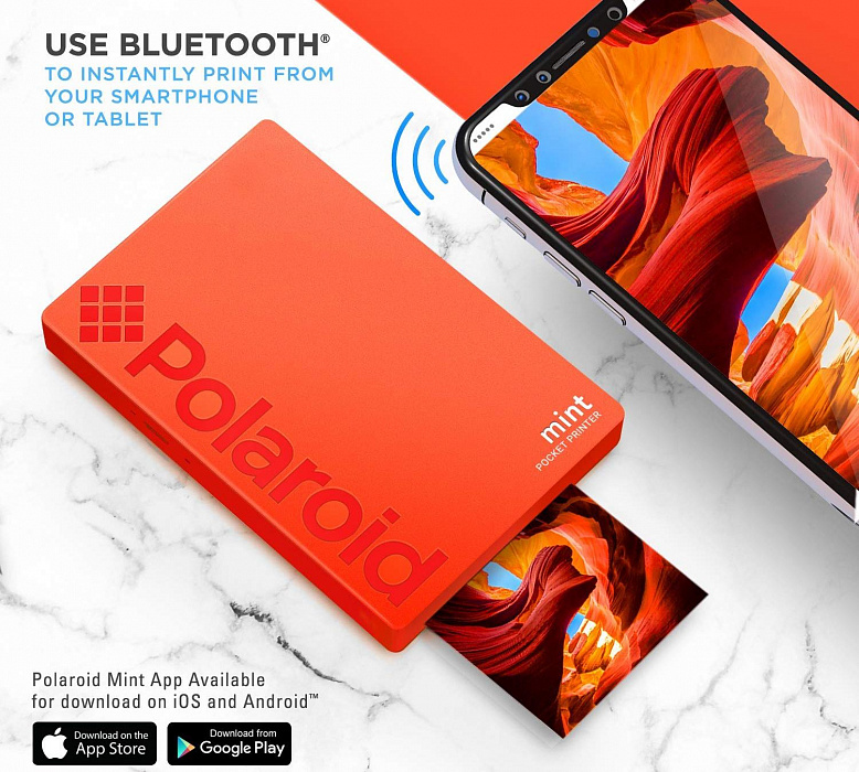 Портативный принтер Polaroid Mint (Red) купить в интернет-магазине icover