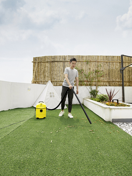 Профессиональный пылесос KARCHER WD 1 Classic 1.098-322.0 (Yellow/Black) купить в интернет-магазине icover