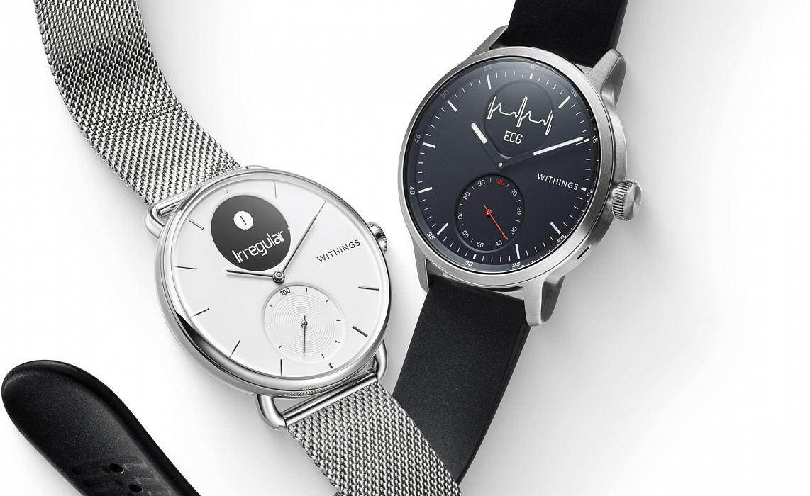 Умные часы Withings ScanWatch 38mm (Black) купить в интернет-магазине icover