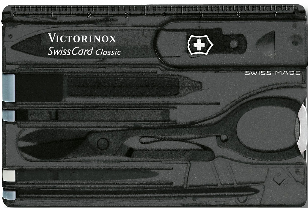 Швейцарская карта Victorinox SwissCard Classic 0.7133.T3 (Black) купить в интернет-магазине icover