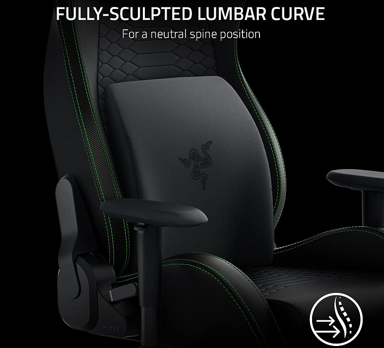 Поясничная подушка Razer Lumbar Cushion RC81-03830101-R3M1 (Black) купить в интернет-магазине icover
