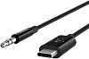 Кабель Belkin Rockstar 3.5mm/USB-C 1.6m (F7U079bt06-BLK) купить в интернет-магазине icover