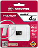 Карта памяти Transcend microSDHC Class 10 133x 4Gb TS4GUSDC10 (Black) купить в интернет-магазине icover