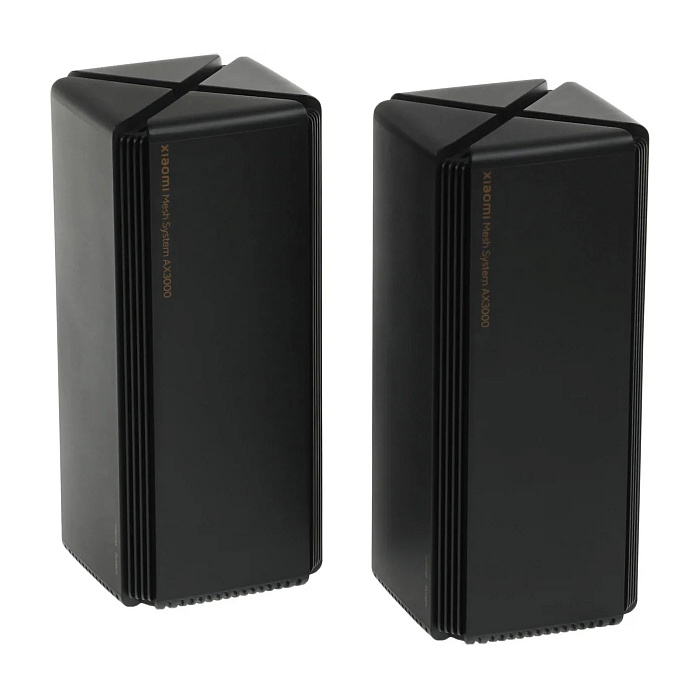 Маршрутизатор Wi-Fi Xiaomi Mesh System AX3000 2-pack (DVB4287GL) RA82 (Black) купить в интернет-магазине icover