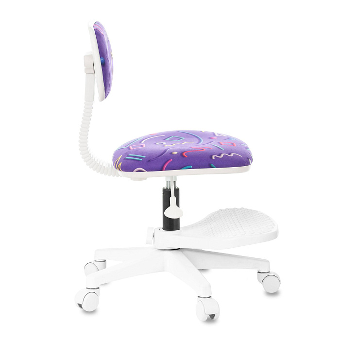 Кресло детское Бюрократ CH-W201NX/F с подставкой для ног (Purple/White) купить в интернет-магазине icover