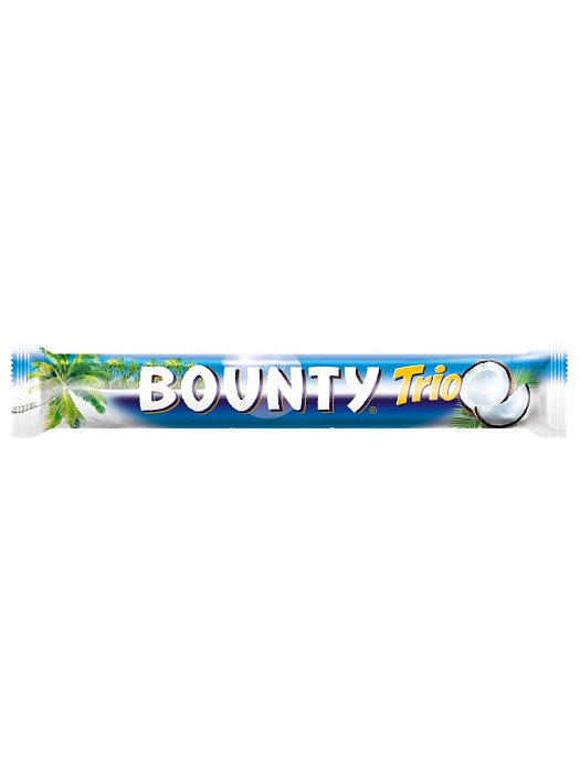 Шоколадный батончик Bounty Trio с нежной мякотью кокоса (82.5 г.) купить в интернет-магазине icover