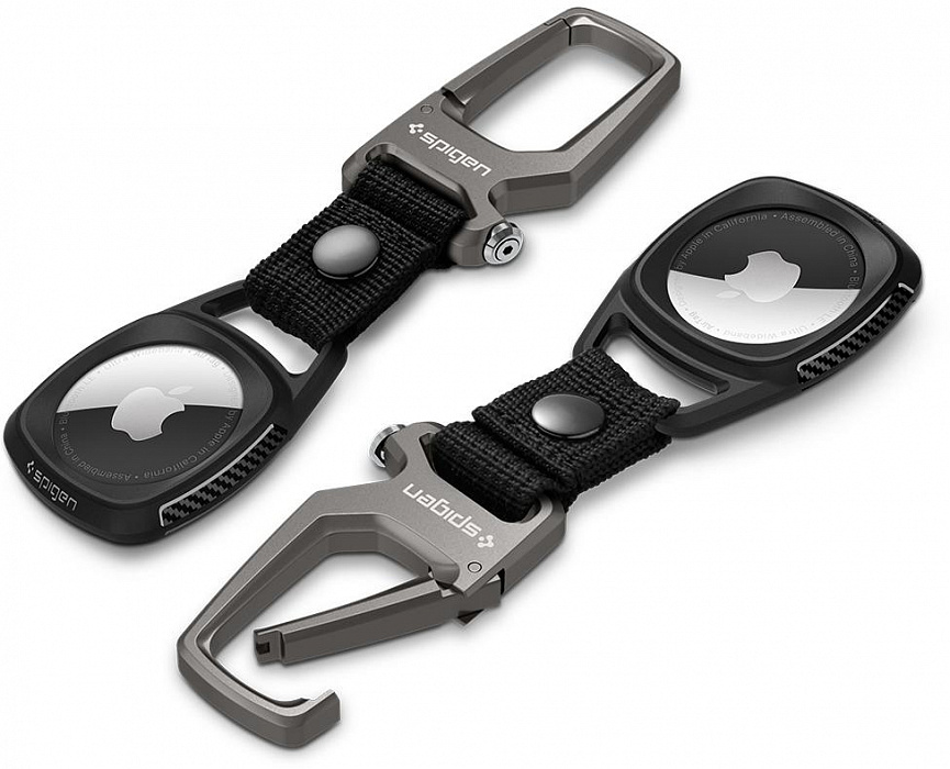 Чехол-держатель Spigen Rugged Armor (AMP01565) для Apple AirTag (Black) купить в интернет-магазине icover
