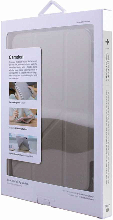 Чехол Uniq Camden для iPad Mini 6 2021 (Grey) купить в интернет-магазине icover