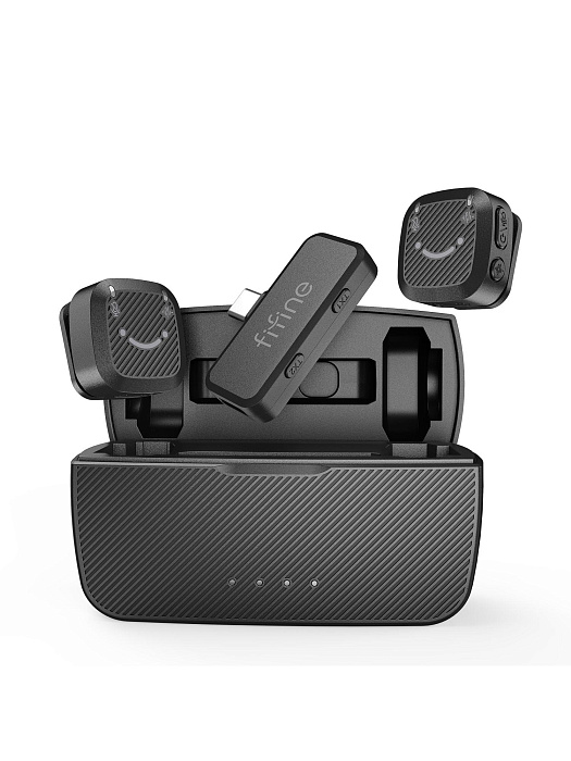 Беспроводной микрофон Fifine M12 (Black) купить в интернет-магазине icover