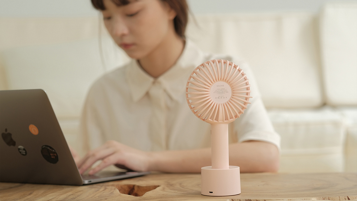 Портативный вентилятор Solove N9P (Pink) купить в интернет-магазине icover