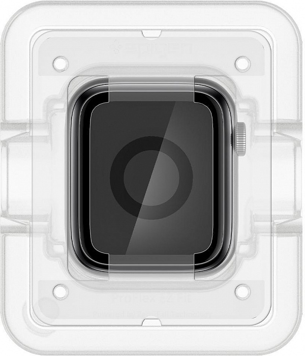 Защитное стекло Spigen ProFlex EZ Fit (AFL01220) для Apple Watch series SE/6/4/5 44mm (Black) купить в интернет-магазине icover