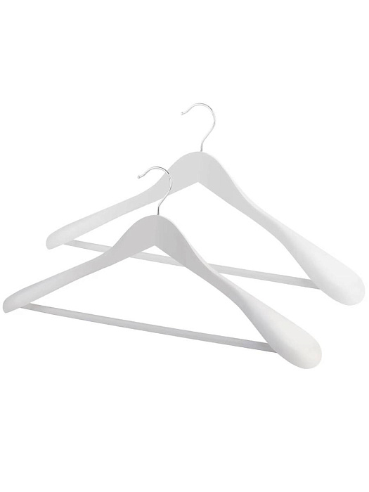 Вешалка-плечики для одежды деревянные широкие Ridberg 6 шт (White) купить в интернет-магазине icover