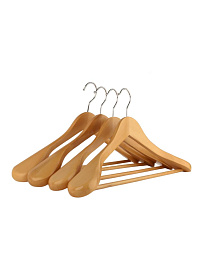 Вешалка-плечики для одежды деревянные широкие Ridberg 4 шт. (Brown) купить в интернет-магазине icover