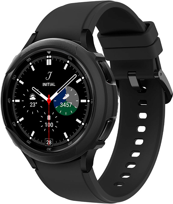 Чехол Spigen Liquid Air (ACS03140) для Samsung Galaxy Watch 4 Classic 46mm (Black) купить в интернет-магазине icover