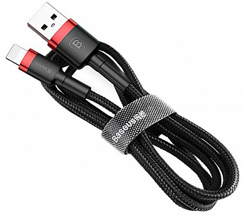 Кабель Baseus Cafule (CALKLF-B19) USB/Lightning 1m (Red/Black)