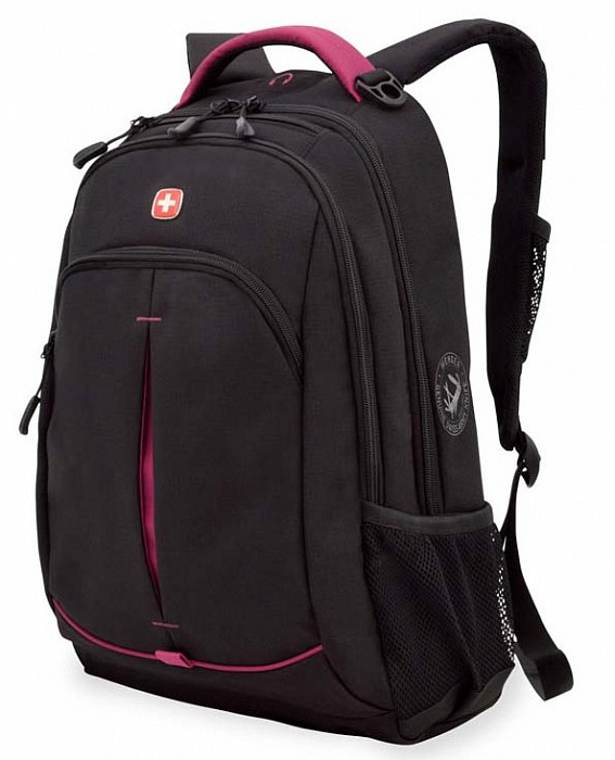 Wenger School Pack 2 (3165208408) - школьный рюкзак (Black/Pink) купить в интернет-магазине icover