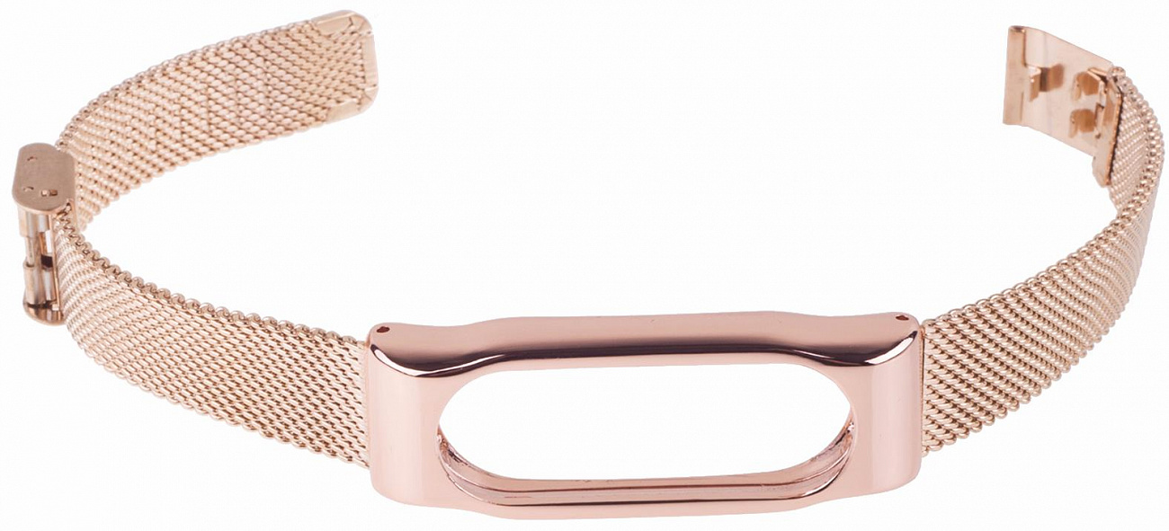 Фитнес-браслет Xiaomi Mi Band 2 + сменный металлический ремешок (Gold) купить в интернет-магазине icover