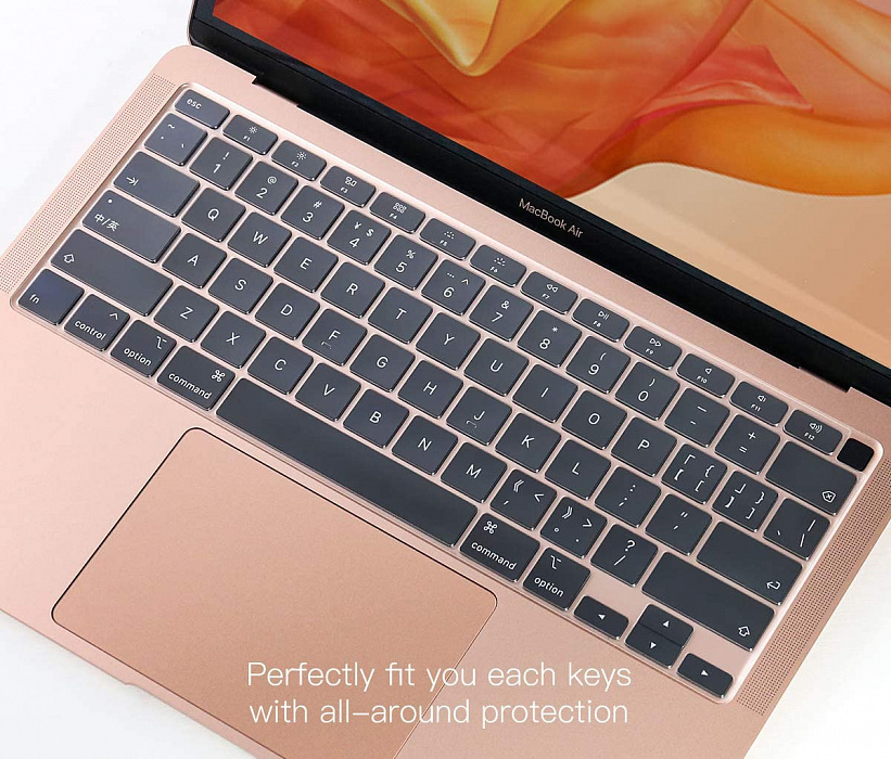 Накладка на клавиатуру Wiwu Keyboard Protector для MacBook Air 13'' 2020 (Clear) US раскладка клавиатуры купить в интернет-магазине icover