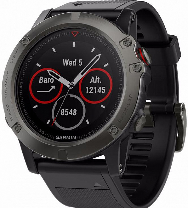 Спортивные часы Garmin Fenix 5X 010-01733-01 (Sapphire Slate Grey/Black) купить в интернет-магазине icover