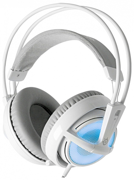 SteelSeries Siberia V2 Frost Blue Edition (51125) - игровая гарнитура (White/Blue) купить в интернет-магазине icover