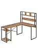 Стол компьютерный угловой лофт Ridberg ALASKA (Oak/Black) купить в интернет-магазине icover