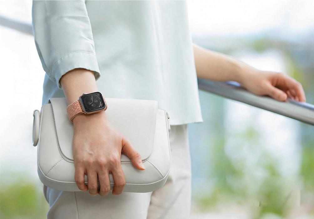 Ремешок Uniq ASPEN Strap Braided (44MM-ASPPNK) для Apple Watch 42/44/45 mm (Pink) купить в интернет-магазине icover