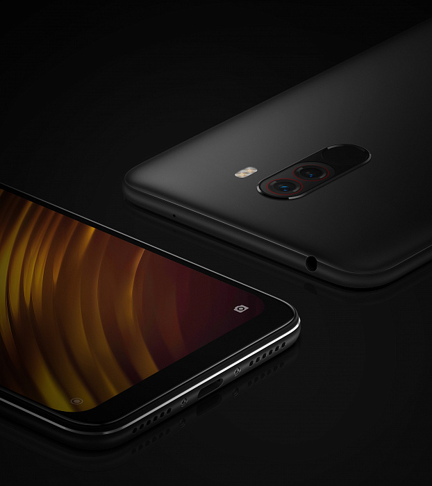 Смартфон Xiaomi Pocophone F1 128Gb M1805E10A (Graphite Black) купить в интернет-магазине icover