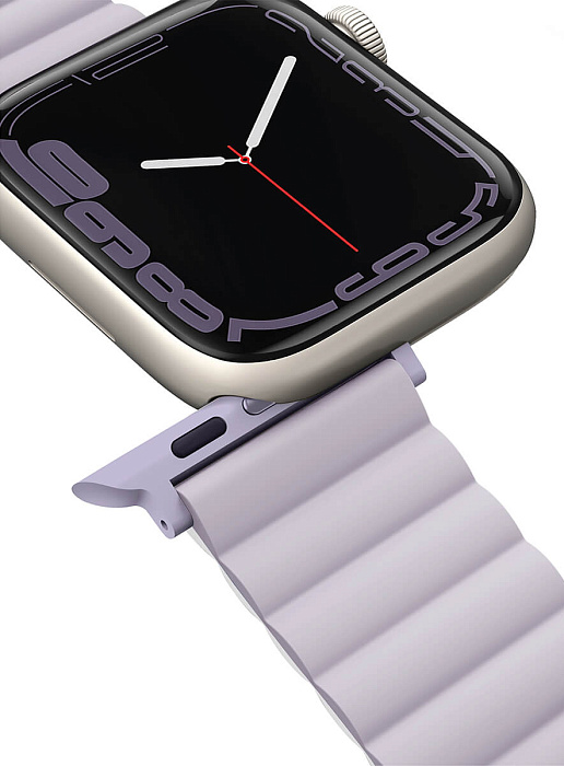 Ремешок Uniq Revix reversible Magnetic (45MM-REVLILWHT) для Apple Watch 42/44/45 mm (Lilac/White) купить в интернет-магазине icover