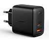 Сетевое зарядное устройство Aukey Omnia Mix PD 65W USB-A/C PA-B3 (Black) купить в интернет-магазине icover